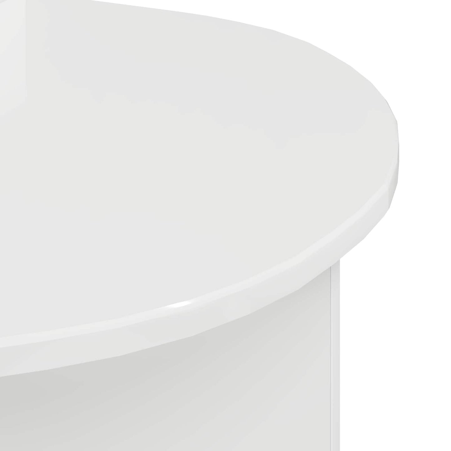 Salontafel Hoogglans Wit 100 x 50 x 40 cm Bewerkt hout