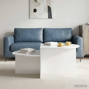 Salontafel 100x50x40 cm hoogglans wit bewerkt hout