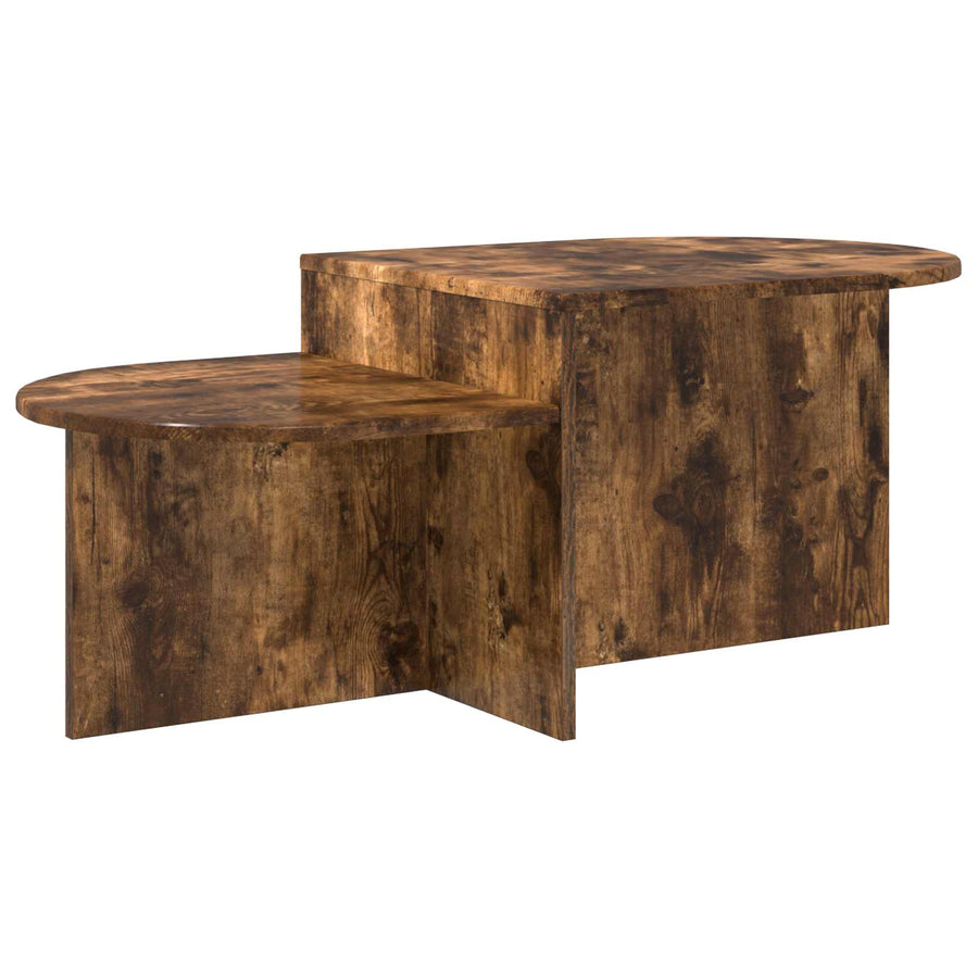 Salontafel Gerookt eiken 100 x 50 x 40 cm Bewerkt hout