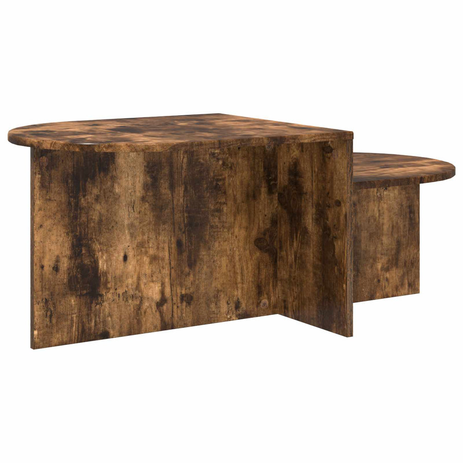 Salontafel Gerookt eiken 100 x 50 x 40 cm Bewerkt hout
