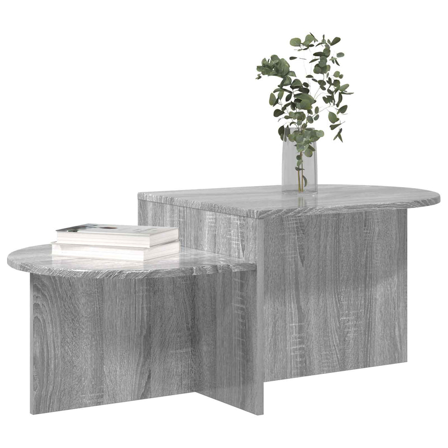Salontafel Grijs sonoma 100 x 50 x 40 cm Bewerkt hout