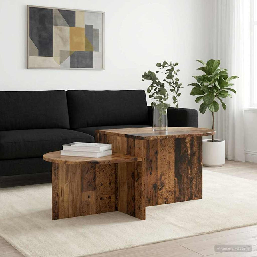 Salontafel Oud hout 100 x 50 x 40 cm Bewerkt hout