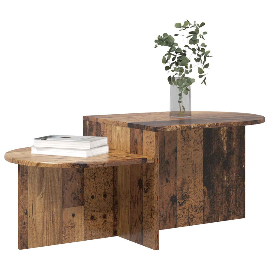 Salontafel Oud hout 100 x 50 x 40 cm Bewerkt hout