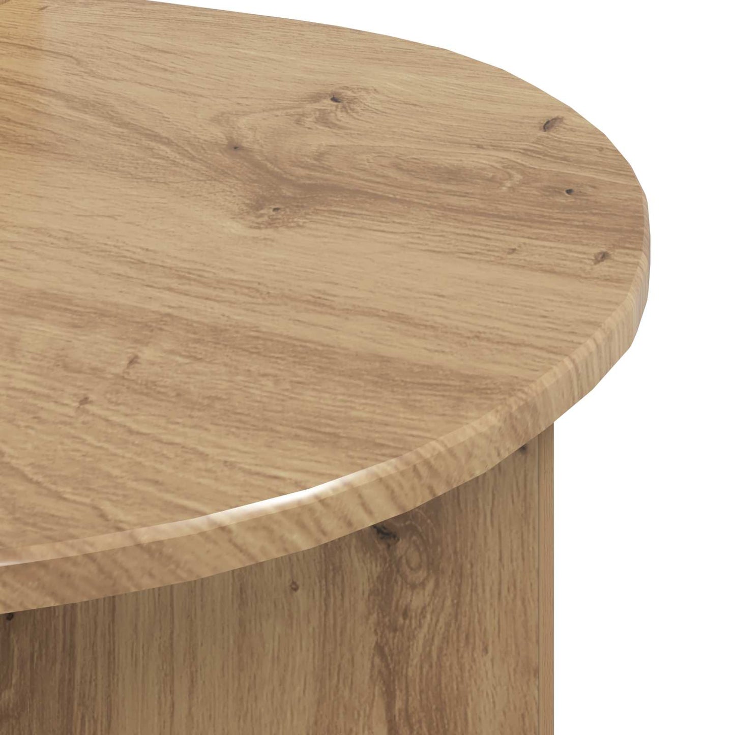 Salontafel Artisanaal eiken 100 x 50 x 40 cm Bewerkt hout