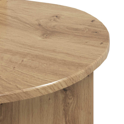 Salontafel Artisanaal eiken 100 x 50 x 40 cm Bewerkt hout
