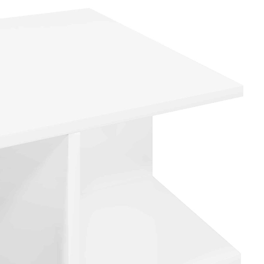 Salontafel Wit 87 x 50 x 45 cm Geconstrueerd hout