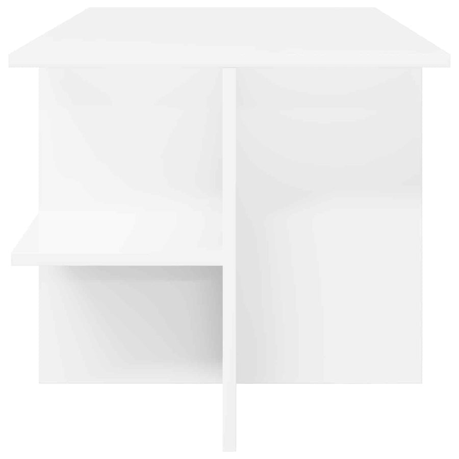 Salontafel Wit 87 x 50 x 45 cm Geconstrueerd hout