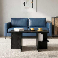Salontafel Zwart eiken 87 x 50 x 45 cm Geconstrueerd hout