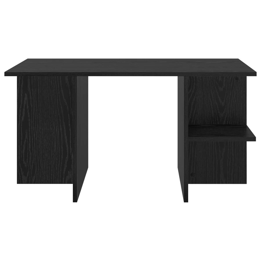 Salontafel Zwart eiken 87 x 50 x 45 cm Geconstrueerd hout