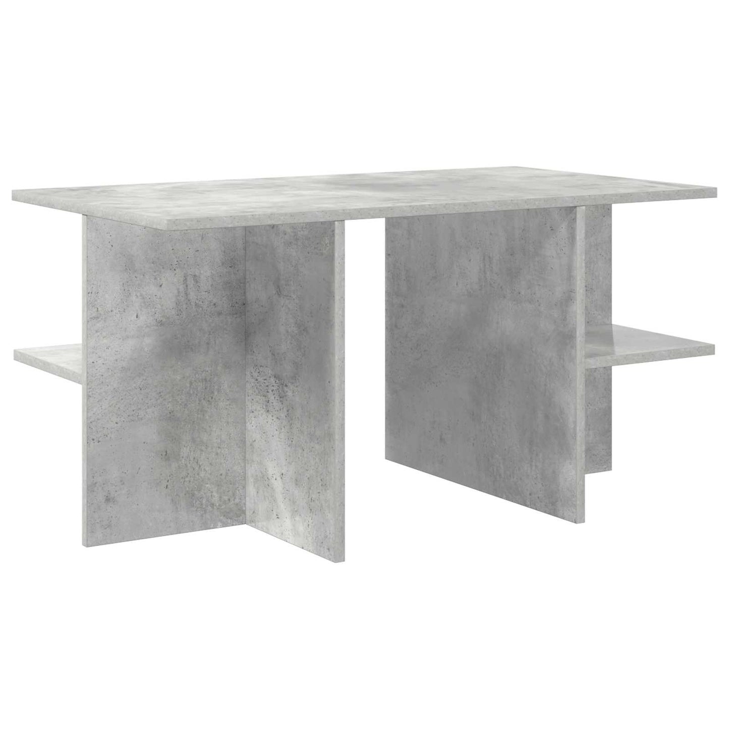 Salontafel Betongrijs 87 x 50 x 45 cm Geconstrueerd hout