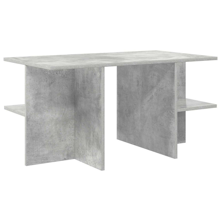Salontafel Betongrijs 87 x 50 x 45 cm Geconstrueerd hout