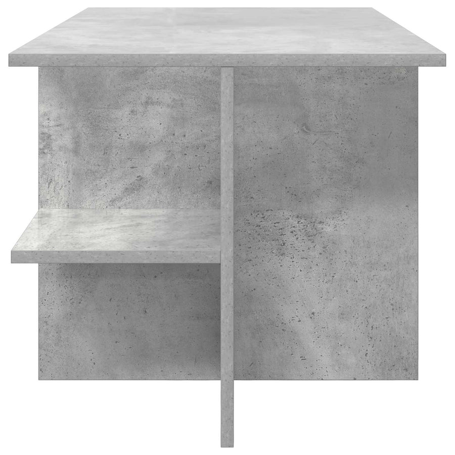 Salontafel Betongrijs 87 x 50 x 45 cm Geconstrueerd hout