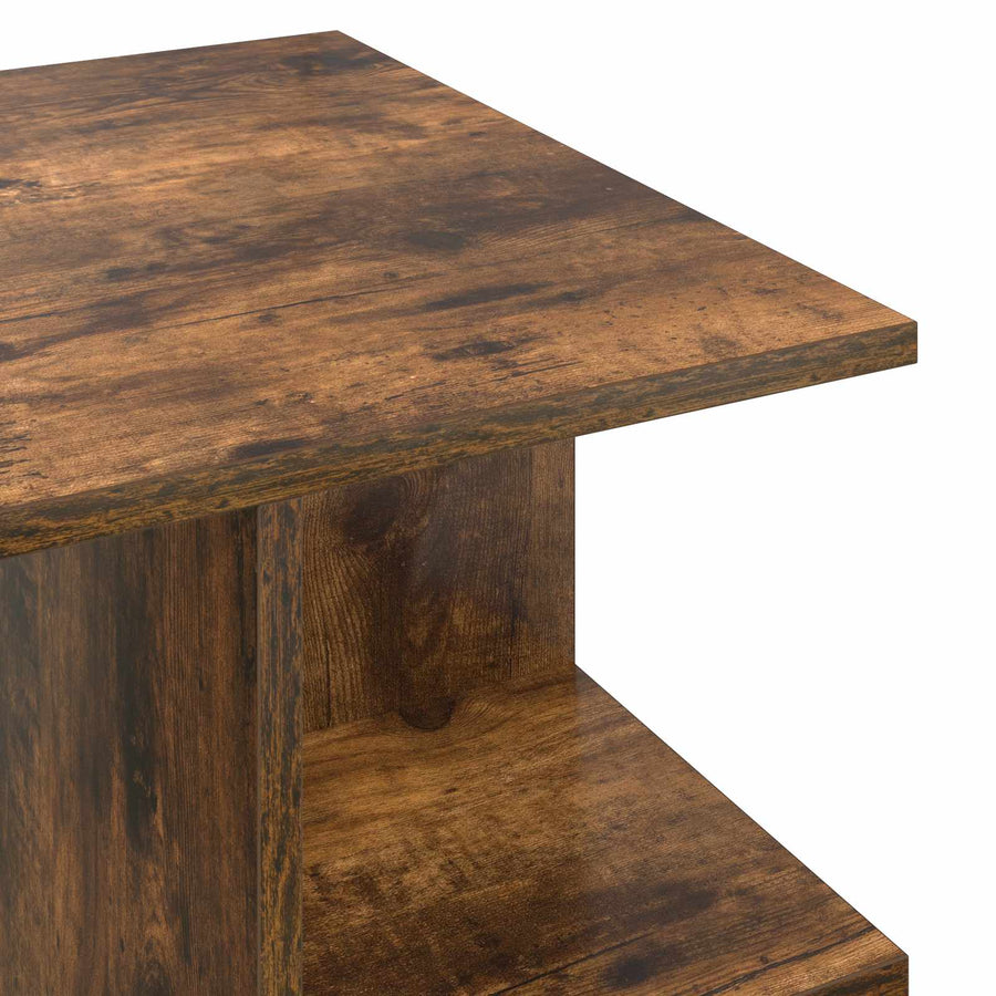 Salontafel Gerookt Eiken 87 x 50 x 45 cm Bewerkt hout