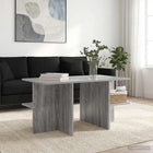 Coffee table Grey sonoma 87 x 50 x 45 cm Engineered wood