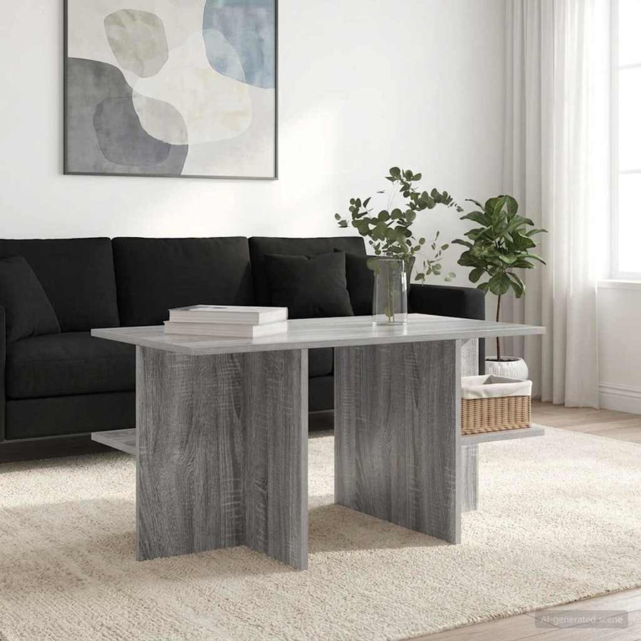 Salontafel Grijs sonoma 87 x 50 x 45 cm Geconstrueerd hout