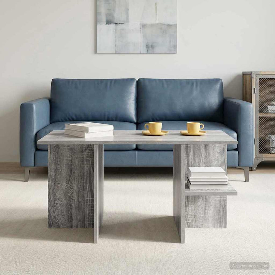 Salontafel Grijs sonoma 87 x 50 x 45 cm Geconstrueerd hout
