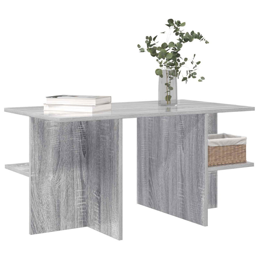 Salontafel Grijs sonoma 87 x 50 x 45 cm Geconstrueerd hout