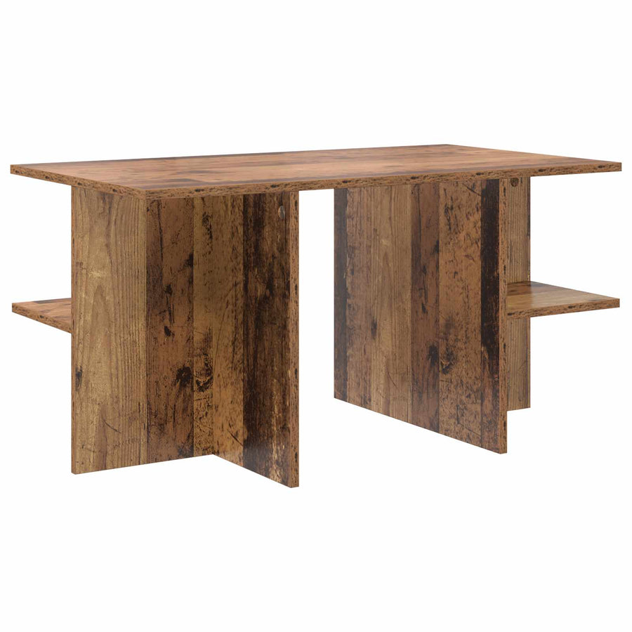Salontafel Oud hout 87 x 50 x 45 cm Geconstrueerd hout
