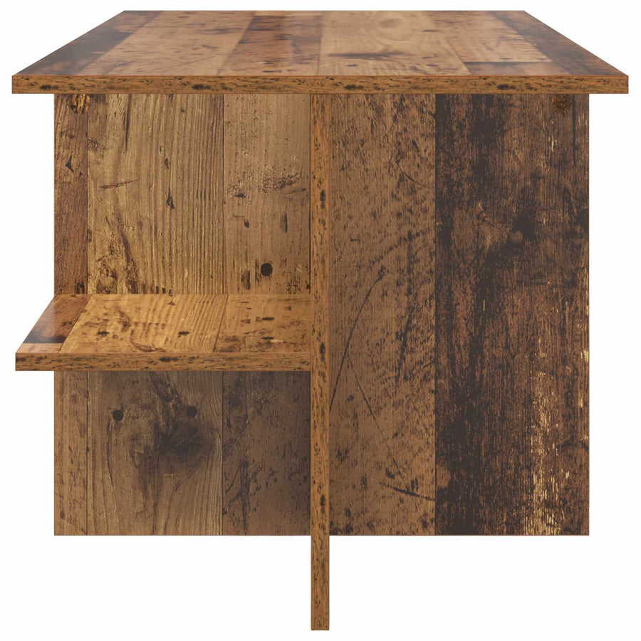 Salontafel Oud hout 87 x 50 x 45 cm Geconstrueerd hout