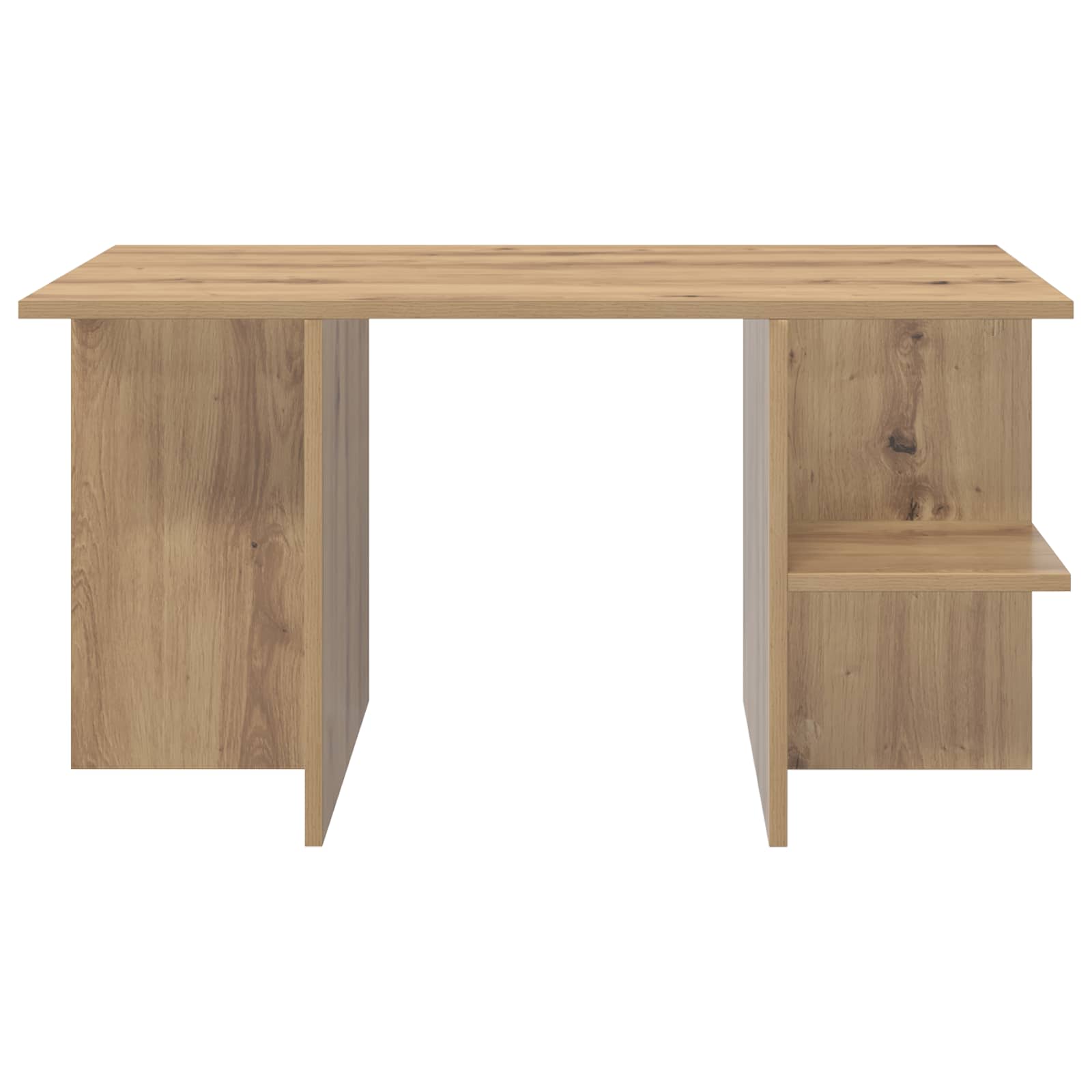 Salontafel Artisanaal eiken 87 x 50 x 45 cm Geconstrueerd hout