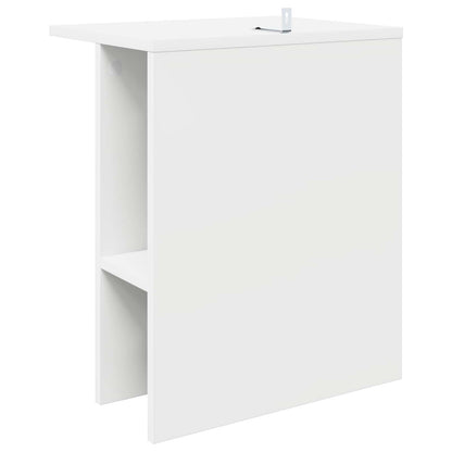 Salontafel Wit 40 x 30 x 49 cm Bewerkt hout