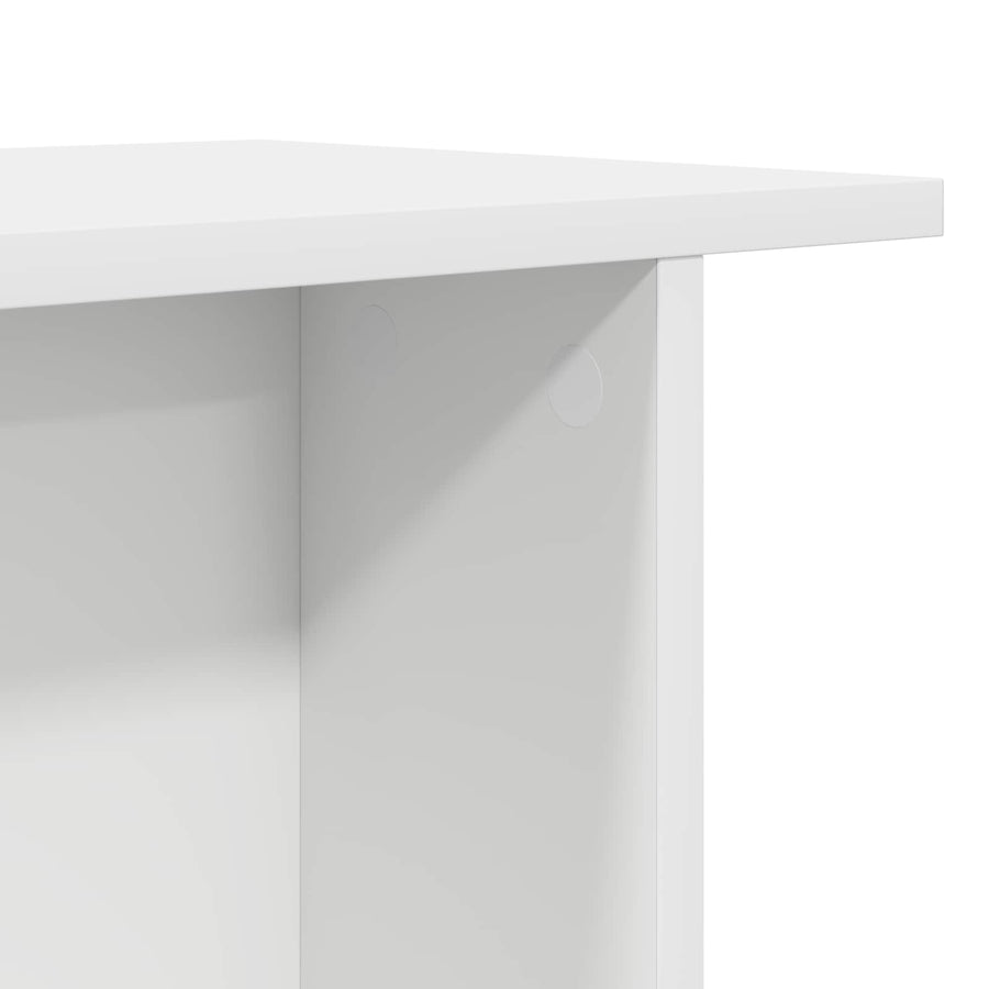 Salontafel 2 pcs Wit 40 x 30 x 49 cm Bewerkt hout