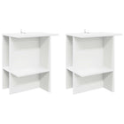 Coffee Table 2 pcs White 40 x 30 x 49 cm Engineered Wood
