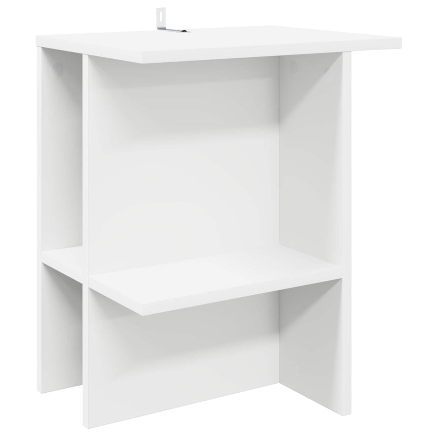 Salontafel 2 pcs Wit 40 x 30 x 49 cm Bewerkt hout