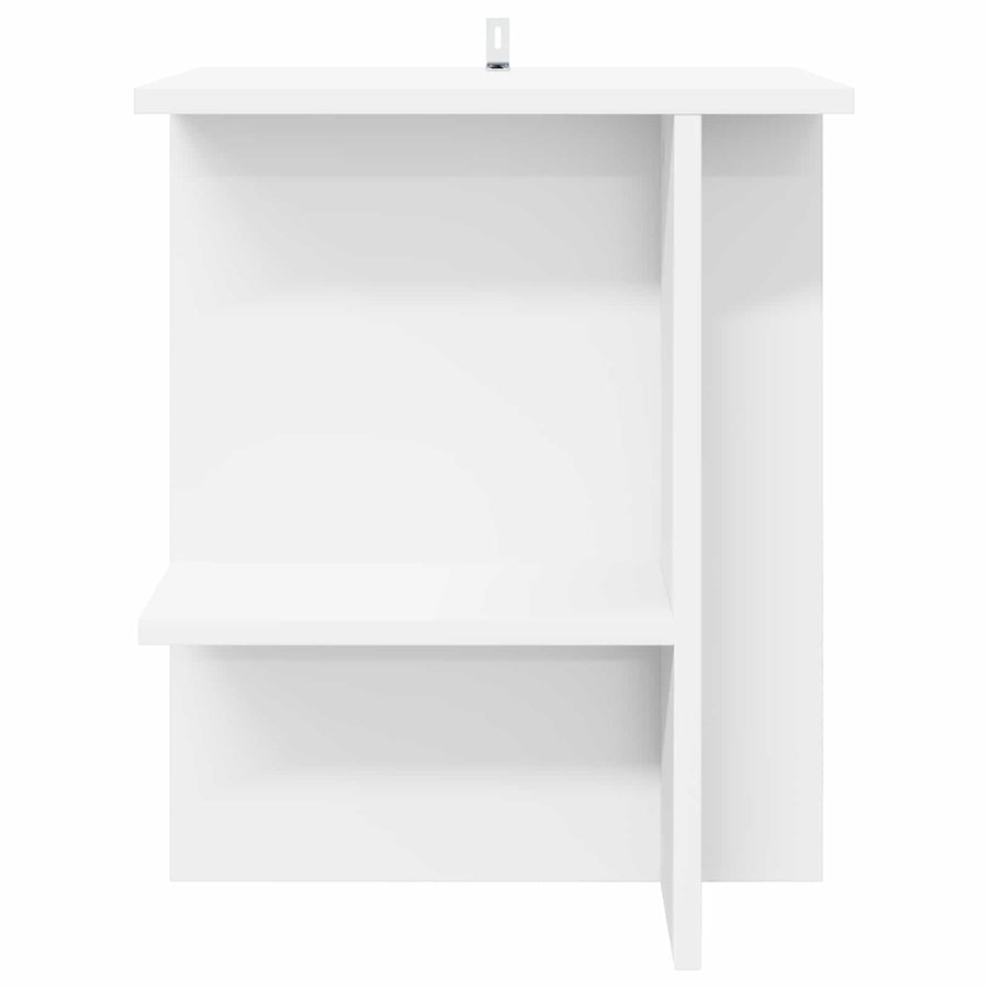Salontafel 2 pcs Wit 40 x 30 x 49 cm Bewerkt hout