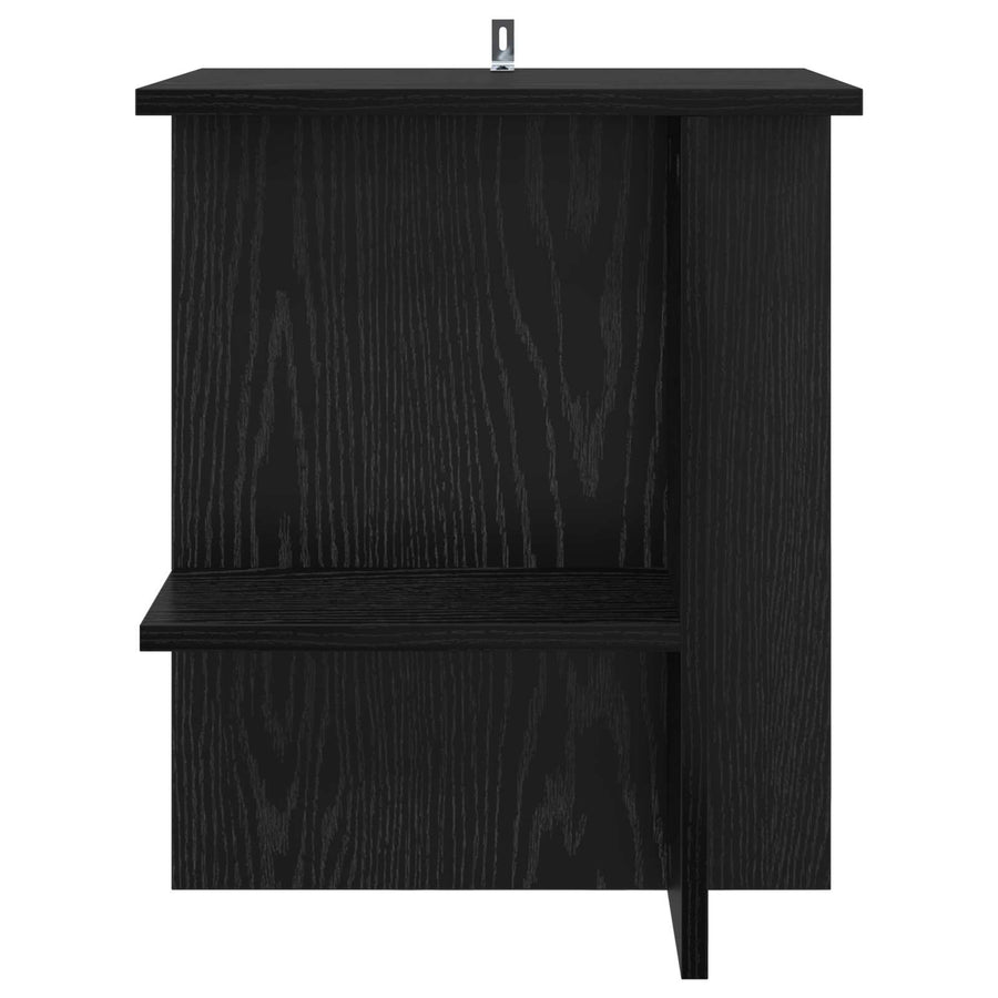 Salontafel Zwart eiken 40 x 30 x 49 cm Bewerkt hout