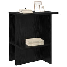 Salontafel Zwart eiken 40 x 30 x 49 cm Bewerkt hout