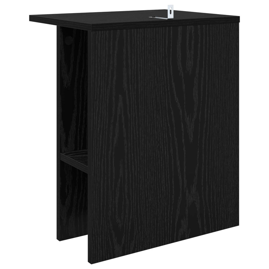 Salontafel 2 pcs Zwart eiken 40 x 30 x 49 cm Bewerkt hout