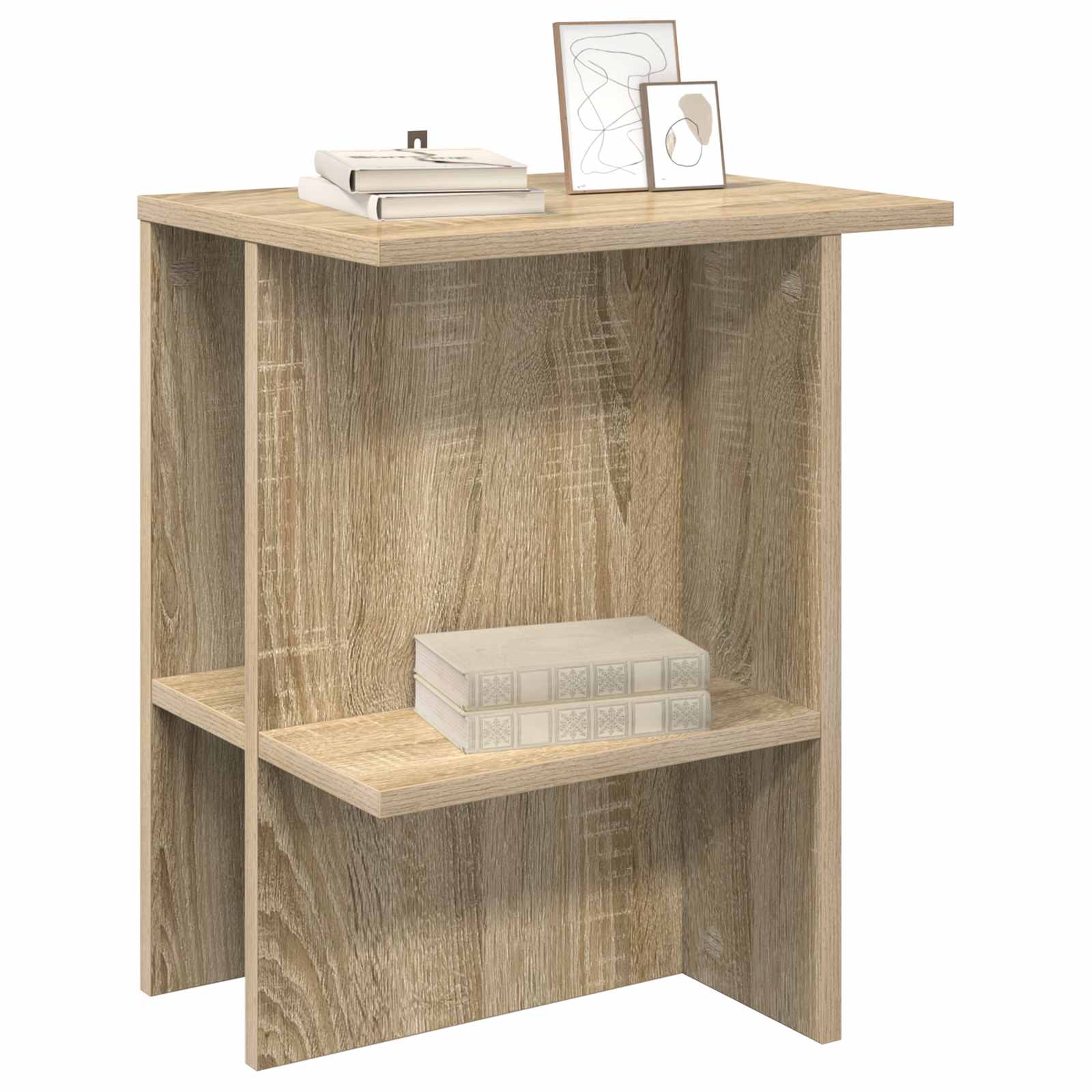 Salontafel Sonoma Eiken 40 x 30 x 49 cm Bewerkt hout