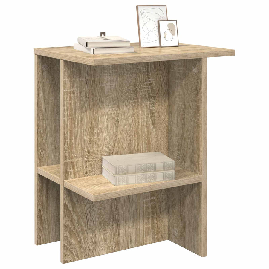 Salontafel 2 pcs Sonoma Eiken 40 x 30 x 49 cm Bewerkt hout
