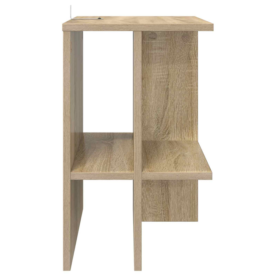 Salontafel 2 pcs Sonoma Eiken 40 x 30 x 49 cm Bewerkt hout
