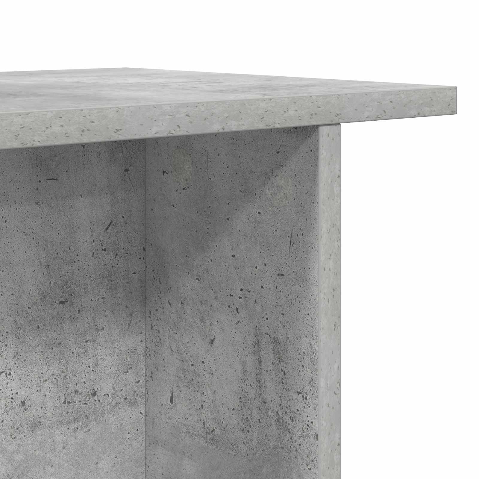 Salontafel Betongrijs 40 x 30 x 49 cm Bewerkt hout