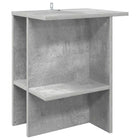 Coffee table Concrete Grey 40 x 30 x 49 cm Engineered wood