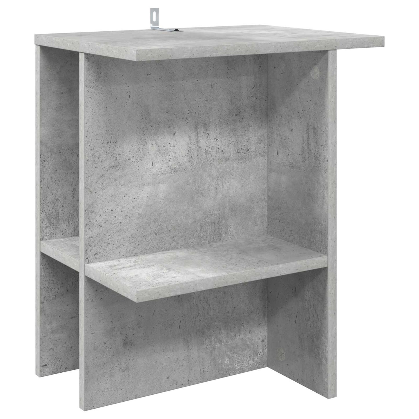 Salontafel Betongrijs 40 x 30 x 49 cm Bewerkt hout