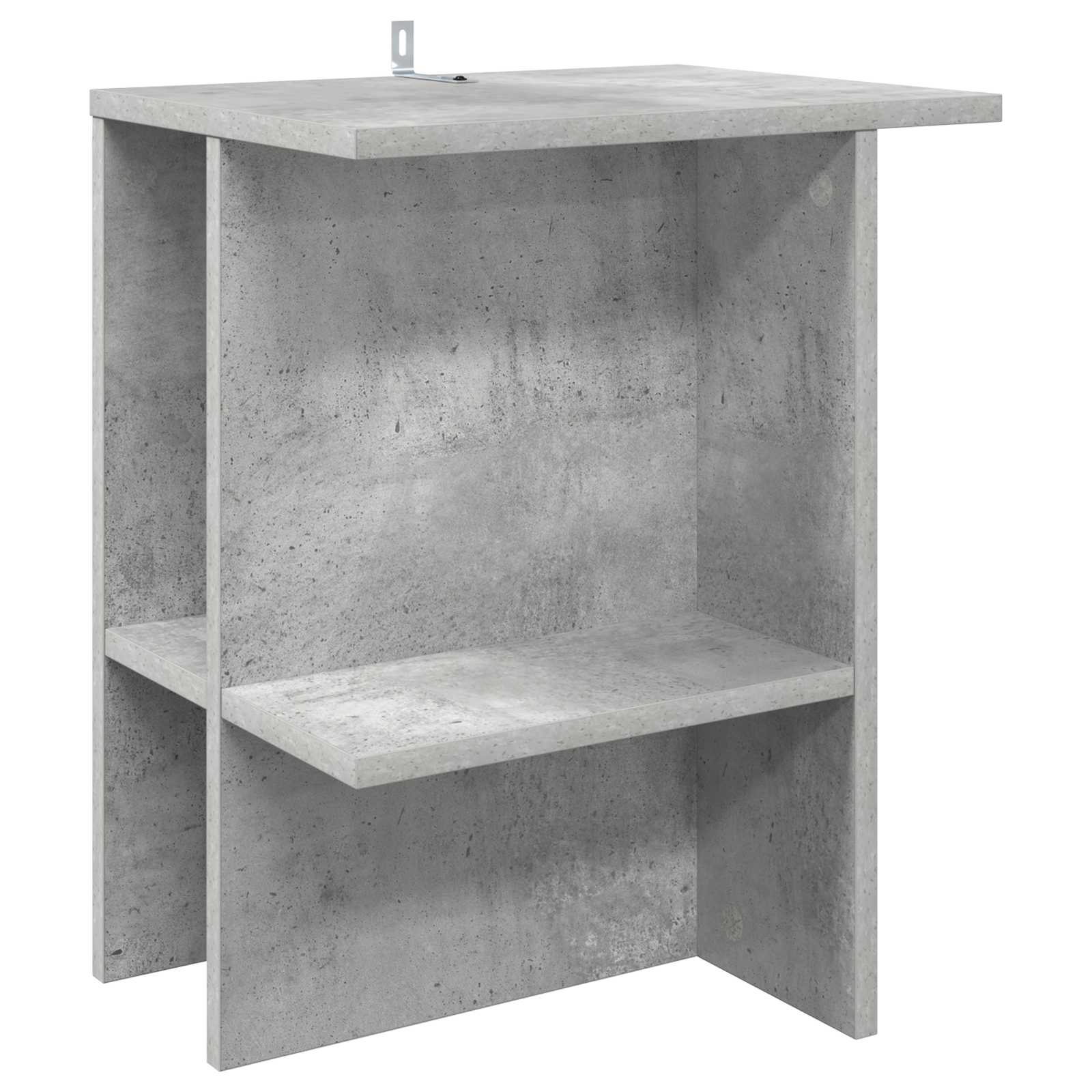 Salontafel Betongrijs 40 x 30 x 49 cm Bewerkt hout