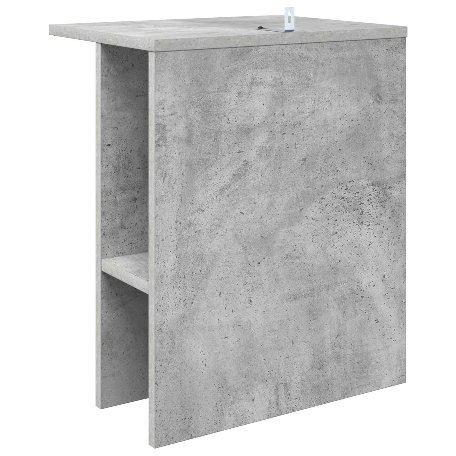 Salontafel Betongrijs 40 x 30 x 49 cm Bewerkt hout