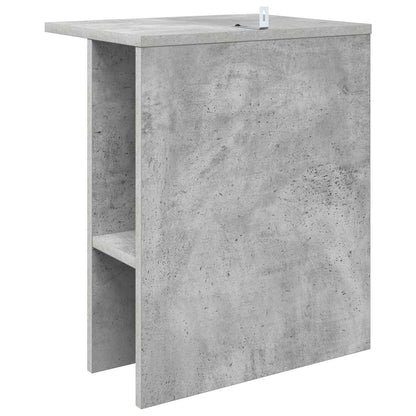 Salontafel Betongrijs 40 x 30 x 49 cm Bewerkt hout