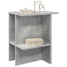 Salontafel Betongrijs 40 x 30 x 49 cm Bewerkt hout