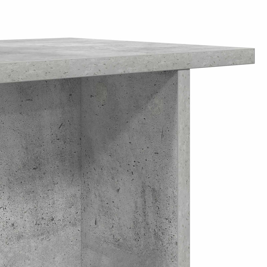 Salontafel 2 pcs Betongrijs 40 x 30 x 49 cm Bewerkt hout
