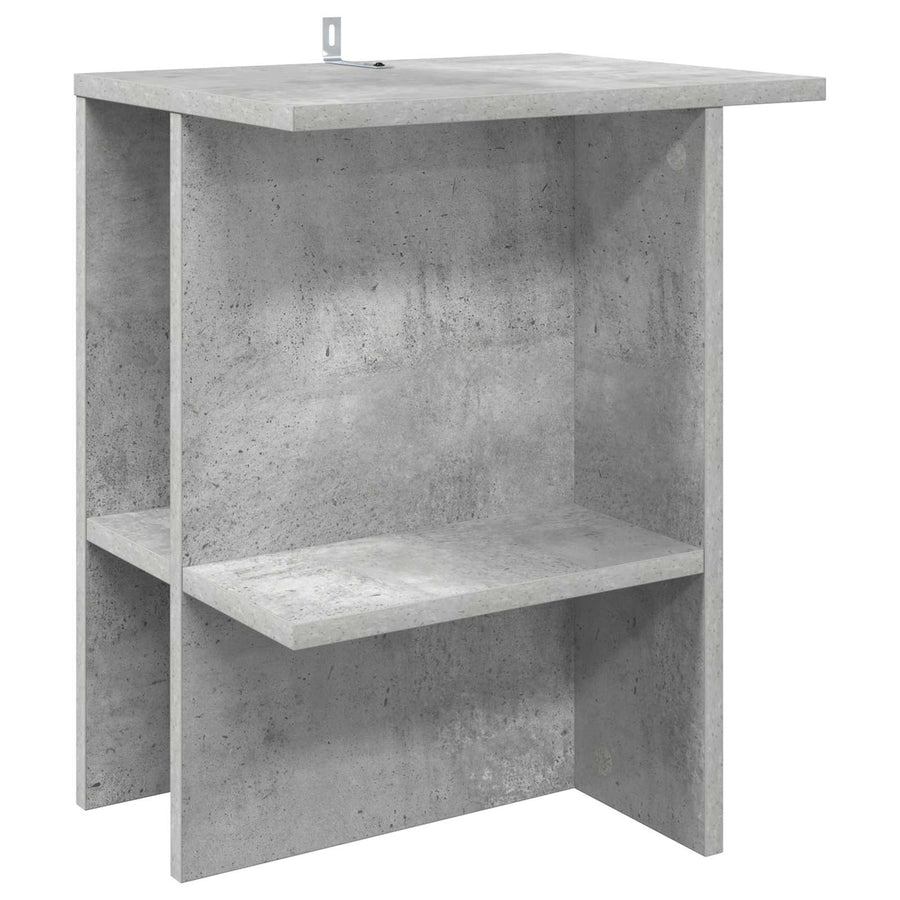 Salontafel 2 pcs Betongrijs 40 x 30 x 49 cm Bewerkt hout