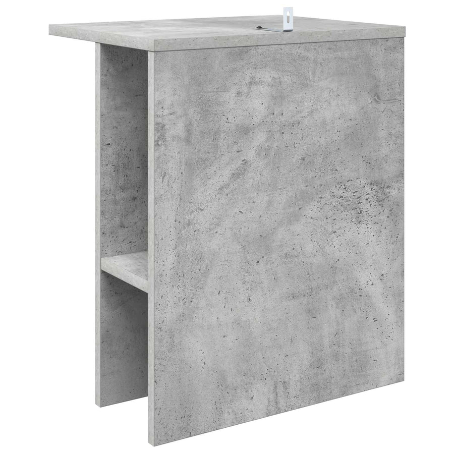 Salontafel 2 pcs Betongrijs 40 x 30 x 49 cm Bewerkt hout