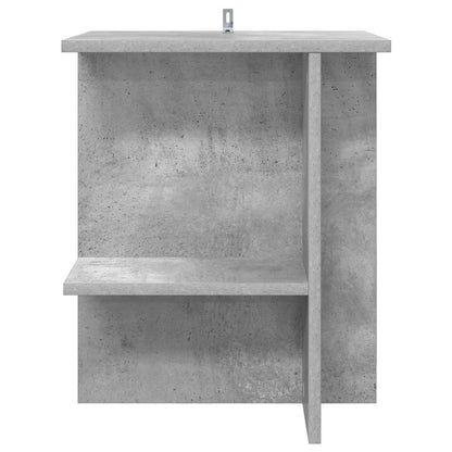Salontafel 2 pcs Betongrijs 40 x 30 x 49 cm Bewerkt hout