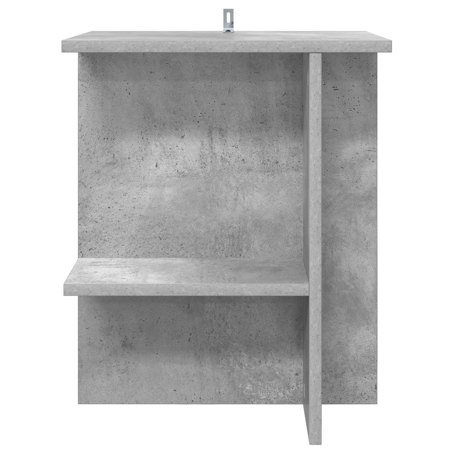 Salontafel 2 pcs Betongrijs 40 x 30 x 49 cm Bewerkt hout