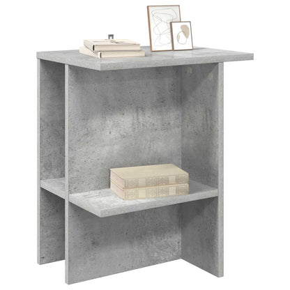 Salontafel 2 pcs Betongrijs 40 x 30 x 49 cm Bewerkt hout