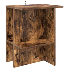 Salontafel Gerookt eiken 40 x 30 x 49 cm Bewerkt hout