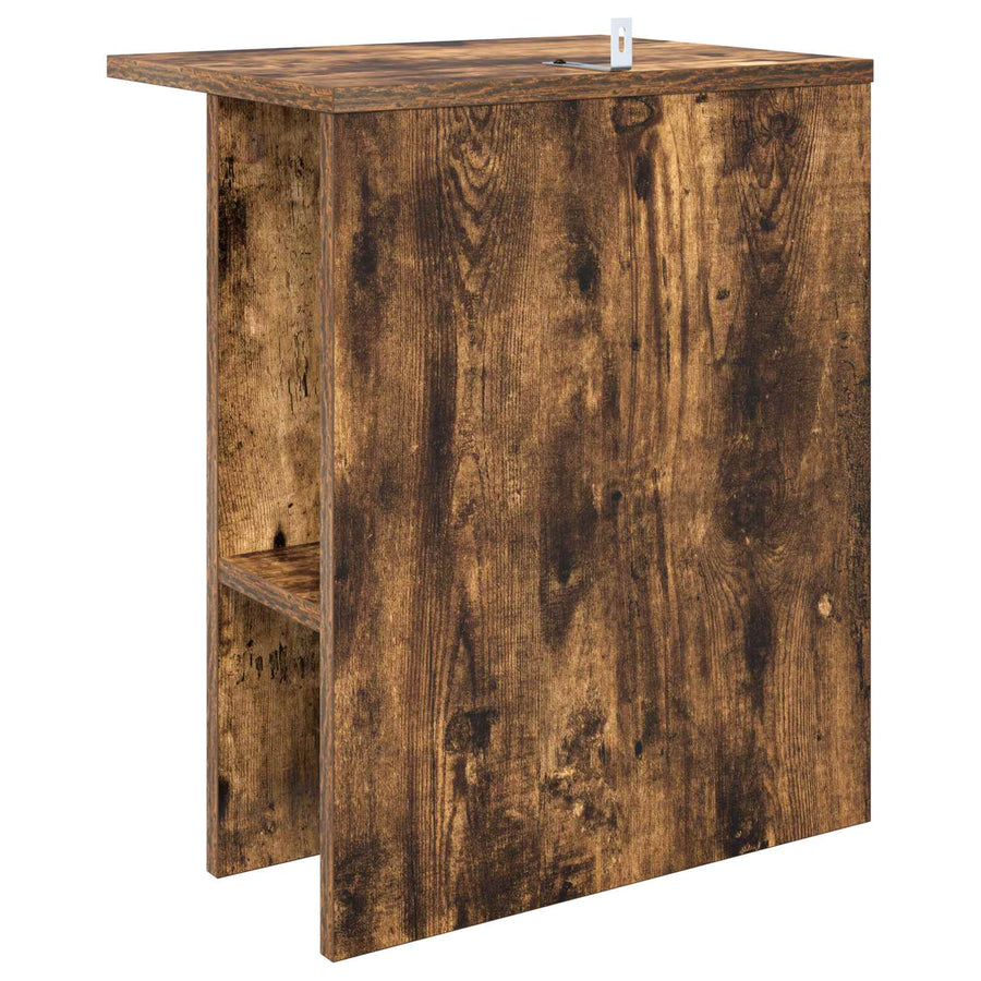 Salontafel 2 pcs Gerookt eiken 40 x 30 x 49 cm Bewerkt hout